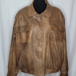 New Zealand Outback Leather Bomber Jacket - XL